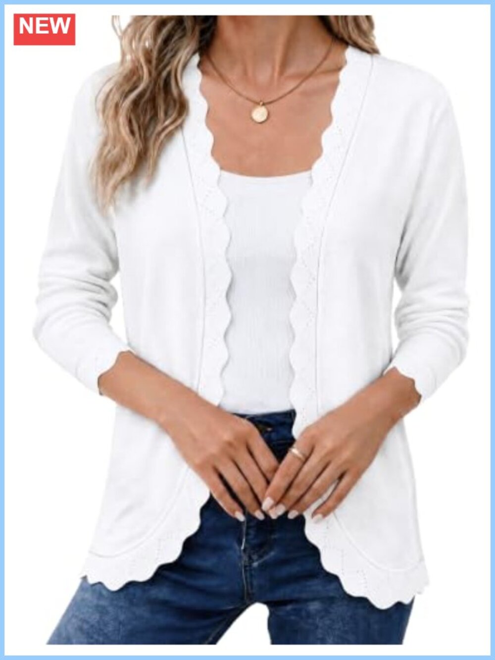 Womens Lightweight Open Front Long Sleeve Cardigan Sweater